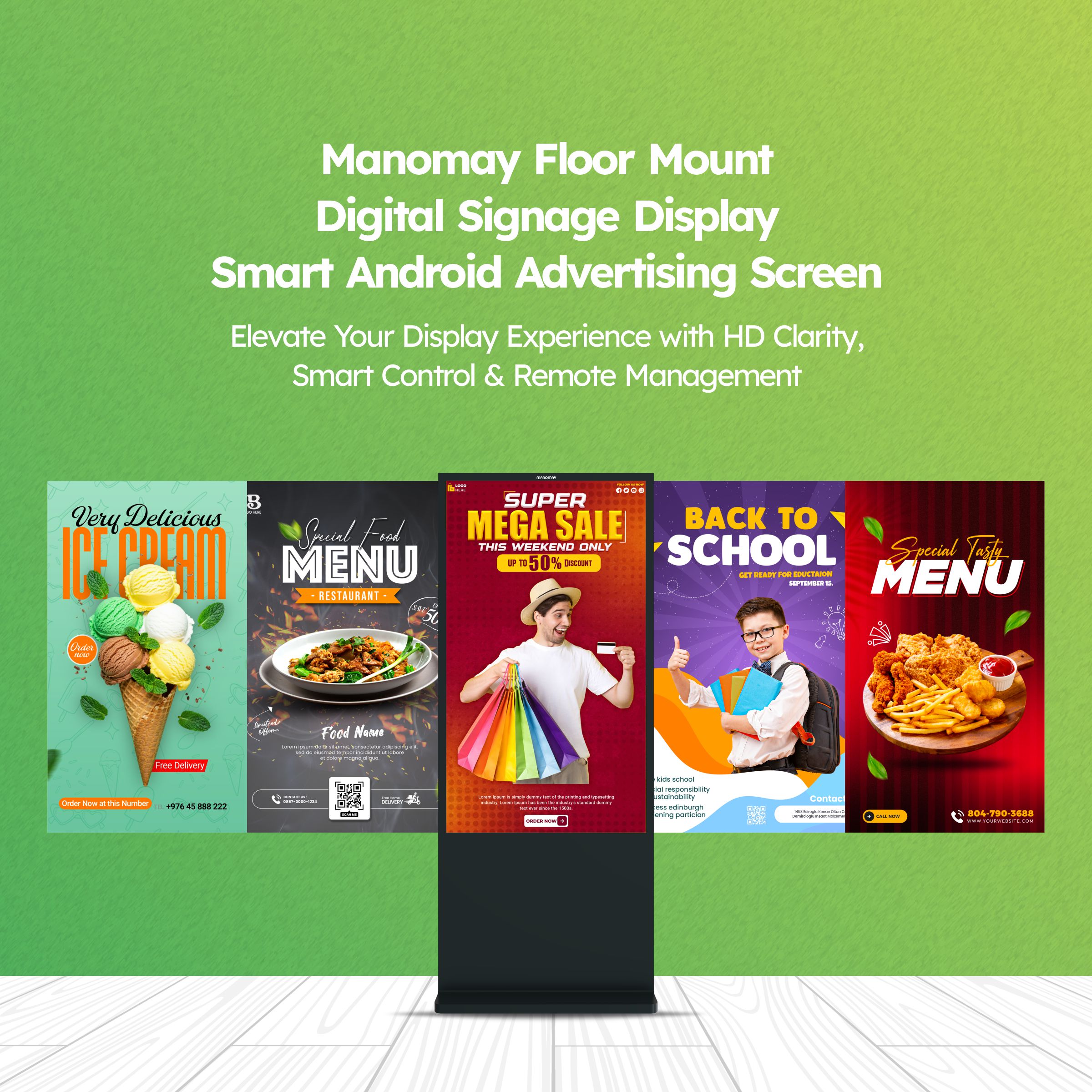 E Series 43 inch Floor Mount DSS A9 2GB 16GB Non Touch