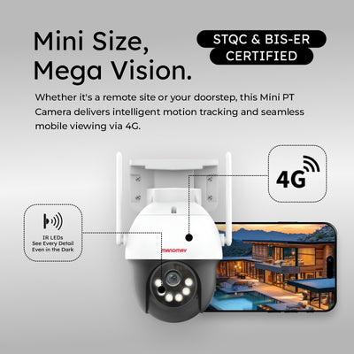 3MP 4G Protect Pro Mini Pan-Tilt Camera