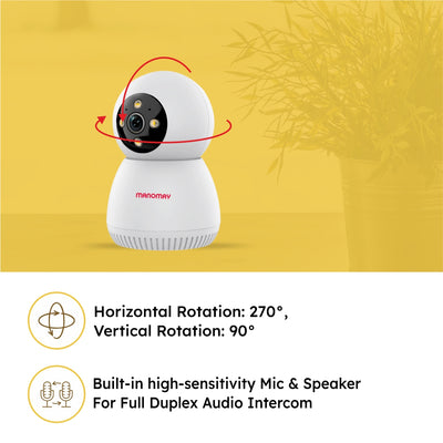 3MP Wi-Fi Protect Bot Pan-Tilt Camera