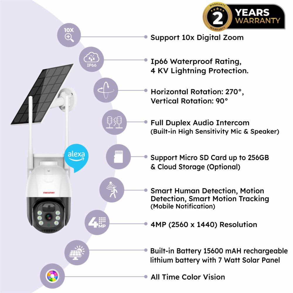 4g solar cctv camera