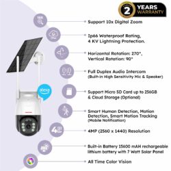 4g solar cctv camera