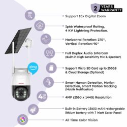 4MP 4G Protect Green Solar Mini Pan-Tilt Camera