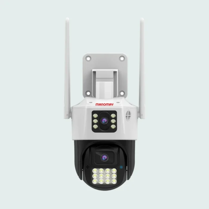 dual lens cctv camera