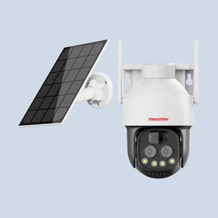 solar dual lens camera