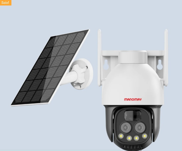 solar dual lens camera
