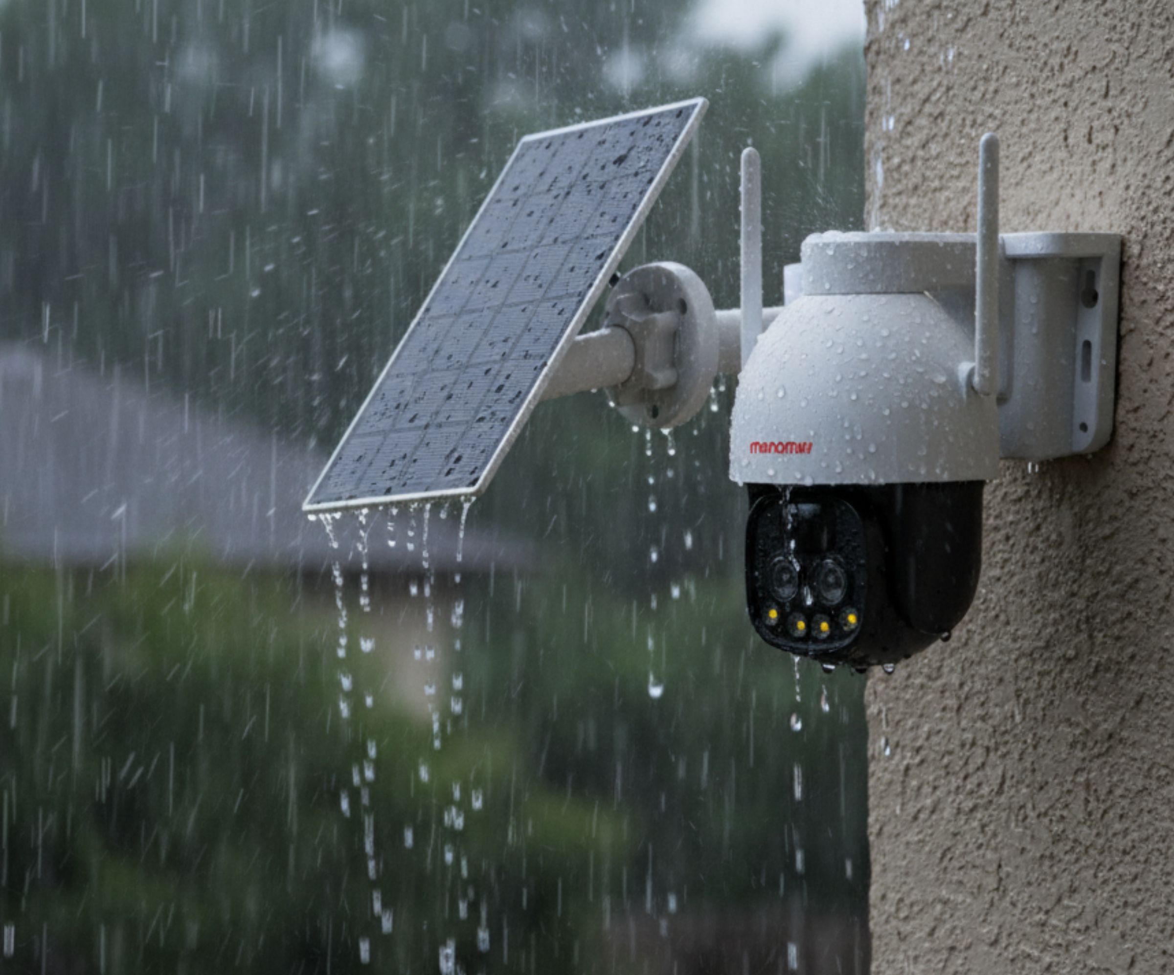 solar-powered CCTV camera