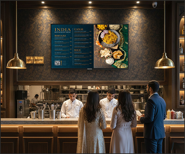 Digital Signage Display For Restaurant